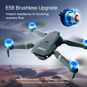 E58 MAX Personnalisé 360 ° Mini drone quadricoptère de photographie aérienne 4k hd sans balais avec double caméra - Product Image 4