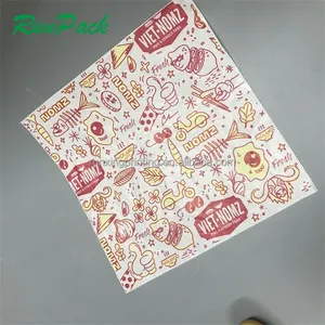 factory printed oil-proof hamburger packing paper