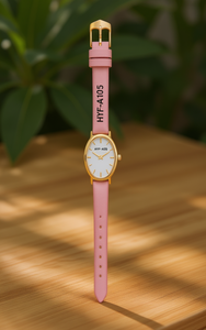 Cinturino per Orologio Hyf A105 in Pelle Rosa, Sostitutivo, Regolabile con Fibbia a Perno e Chiusura in Ottone - Product Image 2