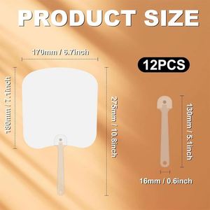 Envío Rápido 30% de Descuento en Verano Abanicos Personalizables de PET Trenzado de Doble Cara para Sublimación, Ideales para Promoción Empresarial y Uso en Oficina - Product Image 4