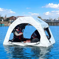 NUEVA Carpa Inflable de PVC para Agua, Balsa Flotante, Uso Comercial en Interiores/Exteriores, Camping, Pesca, Mar, Capacidad de 100-500 kg, para 2 Personas