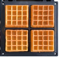 Gaufre carrée antiadhésive commerciale de machine de gaufre d'oeuf faisant la machine de crêpe de machine