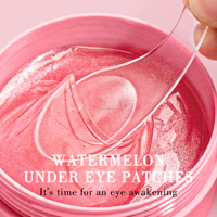 Hydrogel de refroidissement de marque privée 30 paires de rétinol collagène pastèque sous les yeux Gels masque patchs pour réduire les rides