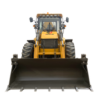 Chargeuse-pelleteuse diesel Mountain Raise, chargeuse frontale chinoise, excavatrice JCB, chargeuse avec tarière, godet 4 en 1