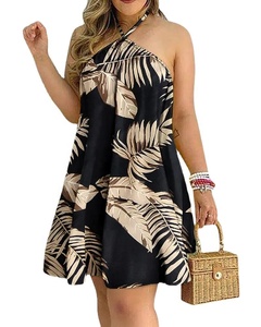 Váy liền thân mùa hè kiểu dáng suông, eo cao, xếp ly, chân váy ngắn, thanh lịch, thường ngày, dành cho nữ - Product Image 2