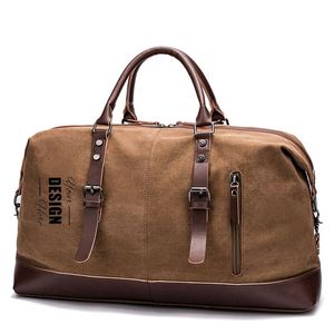 Personalized Brown Canvas Travel Bag | Waterproof & Stylish Weekend Carry-On for Any Adventure - Product Image 1