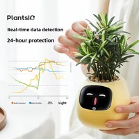Pot Tanam Pintar AI Generasi 2 dengan Interaksi Gerakan, Perangkat Rumah Pintar WIFI untuk Berkebun, Pemantauan Air Cerdas