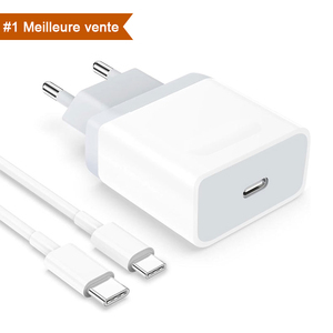 Chargeur Rapide 25W pour iPhone Samsung, Adaptateur d'Alimentation USB-C Ultra Rapide - Product Image 1