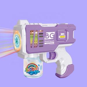 Pistola de <span class=keywords><strong>Burbujas</strong></span> Eléctrica de 12 Agujeros, Juguete para Niños, <span class=keywords><strong>Juego</strong></span> de Hacer <span class=keywords><strong>Burbujas</strong></span> al Aire Libre, Pistola de <span class=keywords><strong>Burbujas</strong></span> a Pilas con Luz de Colores - Product Image 1