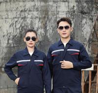 TNC6922 Ensemble uniforme de travail à manches courtes style été pour hommes, ensemble de vêtements de travail à séchage rapide, ensemble chemise et pantalon de travail durables pour mécanicien