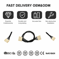 Kabel Harness Sinyal Tembaga Berlapis Timah Terproteksi 2-Core 0.75mm dengan Rating IP67 untuk Modul PLC I/O, Sensor Industri, dan Sepeda Motor