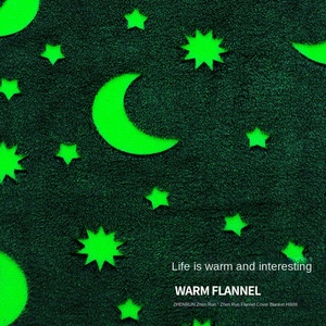 <span class=keywords><strong>Couverture</strong></span> de bureau fluorescente double face en flanelle et polaire de corail pour enfants pour <span class=keywords><strong>la</strong></span> climatisation d'hiver - Product Image 3