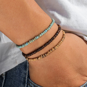 Vintage Layered Mixed Colors Wood <strong>Beads</strong> <strong>Bracelet</strong> Bohemian Men Handmade <strong>Bracelet</strong> Hip Hop Jewelry <strong>Fashion</strong> Women Accessories - Product Image 5