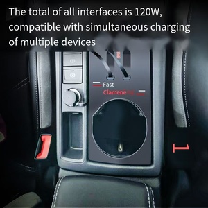 Base de Carga Inalámbrica para <span class=keywords><strong>Audi</strong></span> <span class=keywords><strong>Q3</strong></span> <span class=keywords><strong>RS</strong></span> F3 <span class=keywords><strong>Sportback</strong></span>, con Cable Retráctil Tipo-C, para el Interior del Automóvil - Product Image 3