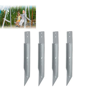 <span class=keywords><strong>Ancrage</strong></span> au sol pivotant robuste adapté au jardin pivotant en <span class=keywords><strong>bois</strong></span> dispositif de fixation de balançoire extérieure ancre de sécurité en métal - Product Image 2