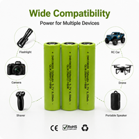 Batterie Li-ion INR18650 1500mAh 3.7V à tête plate rechargeable pour lampe torche, outils électriques, OEM ODM