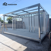 Unité de logement modulaire en conteneur, bâtiment pour zone touristique, réception, hall d'exposition avec balcon