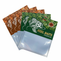 Sacs à vers à soufflet large refermables à haute barrière personnalisés avec fenêtre transparente en PET/AL/PE mat, en plastique souple
