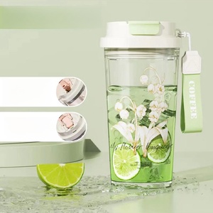 Nouvelle Tasse à Eau Écologique Lily Valley 580ml avec Paille, Mug Portable Anti-Casse pour l'Extérieur - Product Image 6