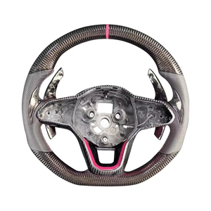Volant de course personnalisé en fibre de carbone LED pour VW MK8 GTI Scirocco <span class=keywords><strong>Polo</strong></span> GTS <span class=keywords><strong>R</strong></span> <span class=keywords><strong>Line</strong></span> 2018 <span class=keywords><strong>2019</strong></span> 2020 2021 2022 2023 2024 - Product Image 5