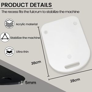 Base Deslizante con Ruedas para Thermomix TM5 <span class=keywords><strong>TM6</strong></span>, Diseño Moderno y Minimalista, Transparente, Cuadrada, de Plástico, para Electrodomésticos de Encimera - Product Image 2