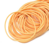 Bandas Elásticas de Caucho Natural Wanlin, Color Beige, Duraderas, para Suministros de Oficina, Empaque de Dinero