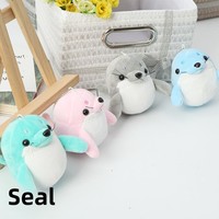 Jouet en peluche mignon petit sceau créatif Mini poupée pendentif clé en coton pour accessoires de sac