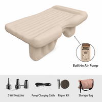 Matelas de camping pliable pour voiture, matelas gonflable en PVC, lit d'air, équipement de couchage, matelas gonflable 2 places, lit gonflable pour le camping