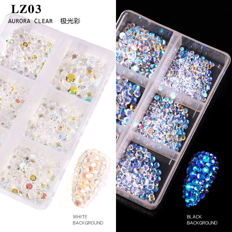 6 diamantes de imitación en caja 03 extremadamente brillantez