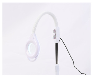 Usine en gros sol debout réglable lampe grossissante pour les yeux du visage Base LED 16x <span class=keywords><strong>loupe</strong></span> 360 réglable US - Product Image 6