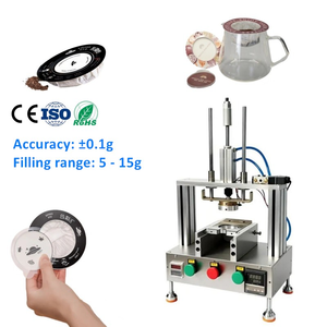 Máquina <span class=keywords><strong>de</strong></span> llenado y sellado <span class=keywords><strong>de</strong></span> café en polvo tipo OVNI, manual/semiautomática, <span class=keywords><strong>para</strong></span> café agrio, con orejas colgantes <span class=keywords><strong>de</strong></span> papel - Product Image 3