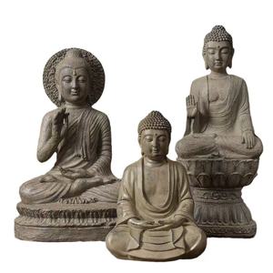 Statues de Bouddha d'Asie du Sud-Est, Statues de Bouddha, Bouddha Shakyamuni, <span class=keywords><strong>Philosophie</strong></span> Zen, Artisanat en résine, Décoration de salon et de hall d'entrée - Product Image 1