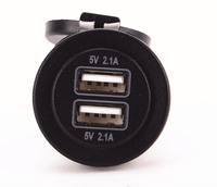 Type d'éclairage double chargeur de voiture USB 5V 4.8A prise USB pour voitures bateau moto RV ATV camion