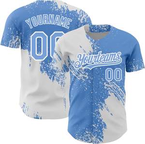 เสื้อเจอร์ซีย์เบสบอลฮิปฮอปแบบกลับด้านได้พิมพ์ชื่อของคุณเสื้อลำลองแบบติดกระดุมเสื้อแขนสั้นสำหรับผู้ชายเสื้อกีฬาทีมที่ใช้งานได้ - Product Image 6