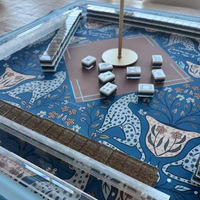 Juego de Fichas de Mahjong Americano de Lujo con Diseño de Nido de Abeja, 166 Fichas, Acrílico de Cuatro Capas de Alta Calidad, Grado Profesional, para Regalo Navideño 2026