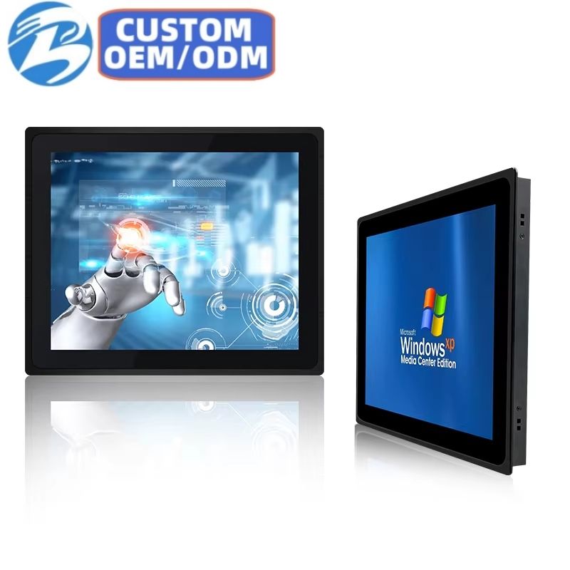 17 Inch Industrial Fanless Touch Screen Panel PC Embedded AMD Generation2/3/4 DDR4 RAMBO All in One Industrial Tablet