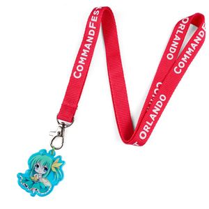 Custom Designer Retractable Acrylic Pendant Decoration <b>Keychain</b> Personalized Phone Strap Lanyards With Id Card Badge Holder - Product Image 3