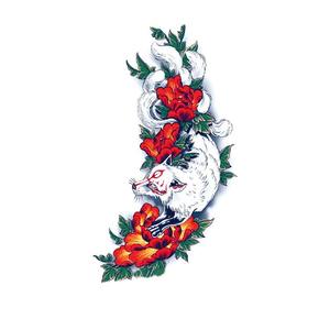 Venta al por mayor <span class=keywords><strong>de</strong></span> pegatinas <span class=keywords><strong>de</strong></span> tatuaje personalizado impermeable medio <span class=keywords><strong>brazo</strong></span> hombres mujeres Color blanco y negro flor tatuaje pegatinas <span class=keywords><strong>de</strong></span> transferencia <span class=keywords><strong>de</strong></span> agua - Product Image 4