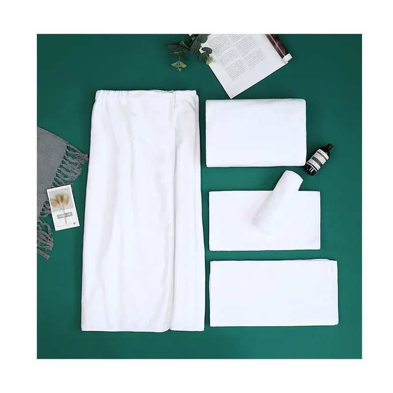 2022 Hot Spa liefert Handtücher bequeme umwelt freundliche weiß graue Mikro faser Gesichts Luxus Spa Handtücher für Spa gesetzt