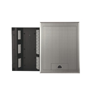 Caja Eléctrica de Suelo de Acero Inoxidable con Superficie Cepillada para un Acceso Duradero a la Energía - Product Image 4