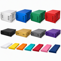 Châssis de serveur 19 pouces sur mesure pour montage en rack, cadre d'équipement 1U 2U 4U, revêtement en poudre coloré, anodisé, fabrication OEM