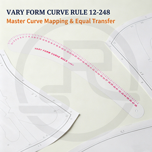 Regla Curva Transparente <span class=keywords><strong>de</strong></span> 48 cm para Diseño <span class=keywords><strong>de</strong></span> Patrones <span class=keywords><strong>de</strong></span> <span class=keywords><strong>Costura</strong></span>, Herramienta <span class=keywords><strong>de</strong></span> Dibujo para Diseño <span class=keywords><strong>de</strong></span> Moda, 12-248 Vary Form - Product Image 1