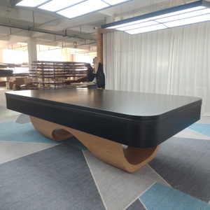 Table de billard en bois massif moderne sur mesure pour la maison, 7 pieds, coussin en bois, dalles de pierre bleue, cuir de qualité tournoi durable et luxueux - Product Image 2