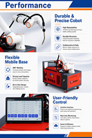 Cobot de Soldadura MIG de 6 Ejes, Brazo Robótico Colaborativo con Motor, Caja de Cambios, PLC, Flexible, de Acero Inoxidable