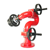 Canon à eau manuel à double volant 50-80 LPS, jet ou pulvérisation de brouillard, pour camion de pompiers, exploitation minière et construction