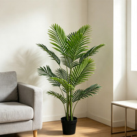 Palmier Areca Artificiel en Plastique en Gros, Plante Tropicale Amovible pour Sol, Écologique et Durable, Idéal pour Salon, Bureau, Hôtel
