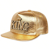Gorra de Cuero Dobby Deportiva Vintage Estilo Hip-Hop, Impermeable, con Letras Personalizables, Bordado a Mano, Unisex, Visera Plana, Estilo Rap Rock Argyle