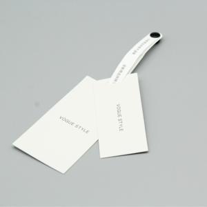 Tùy chỉnh quần áo sang trọng treo tag áo sơ mi thẻ với tên logo và chuỗi in trong letterpress phong cách giấy treo tag - Product Image 4