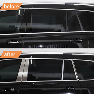 X167 trang bị thêm bài viết gls450 GLe trung tâm trụ cột TRIM Dải cửa sổ trang trí dải sáng chống xước cửa sổ Cent GLS - Product Image 6