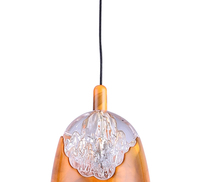 PP24003 Beliebtes Design Dekorativer Metall-und Acryl schirm Orange Farbe LED Pendel leuchte 110-240V